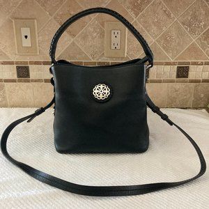 Brighton Ferrara Noelle Cross Body Bucket Bag Black